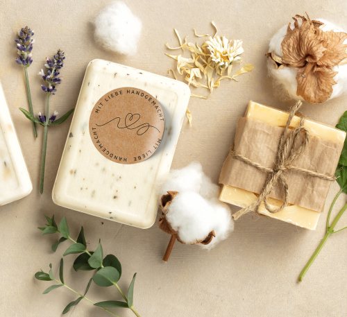 Preview: mit liebe handgemacht aufkleber